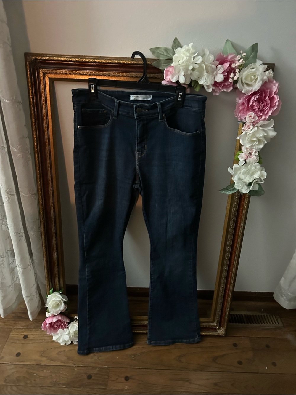 Signature by Levi Strauss Dark Indigo Men's Bootcut Jeans